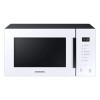 SAMSUNG MG23T5018CW Micro-ondes avec grill 23L 800 W, céramique émail, grill Fry et stand by Eco, couleur blanche