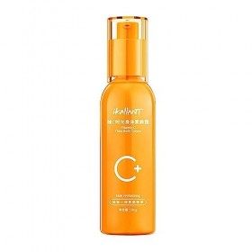 Lotion à la vitamine C pour le corps - Crème paresseuse rafraîchissante Vitamine C Time 100 ml,Lotions corporelles de maquill