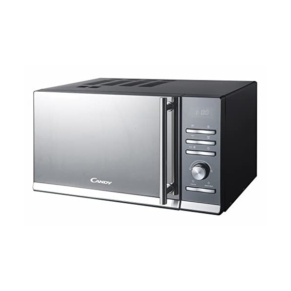 Candy CMGE23BS Micro-ondes avec grill, 23 litres, Noir inoxydable