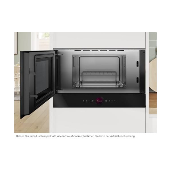 Bosch BEL7321B1 Serie 8 Einbau-Mikrowelle, 900 W, 21l, Großflächengrill, AutoPilot 10, schwarz