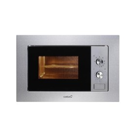 CATA - MC 20 IX - Micro-ondes encastrable - Inox - Intérieur en acier inoxydable - 5 niveaux de puissance - Gril de 1000W - D