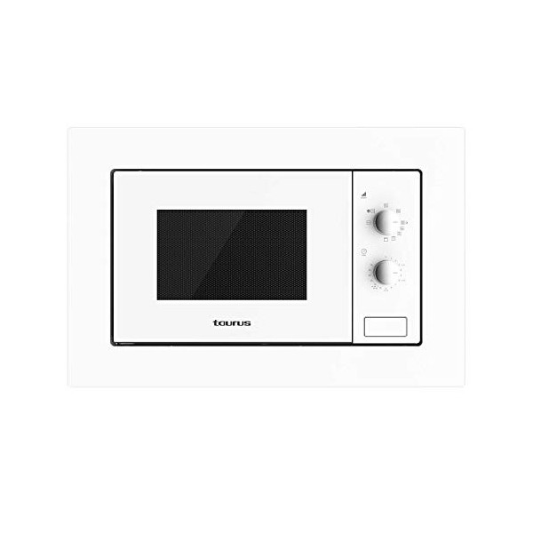 Taurus MO20WHM Micro-ondes encastrable 20 l Capacité 800 W Grill 1000 W 5 niveaux Puissance 3 combinaisons grill + cuisson Fo