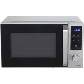 Silva-Homeline MWG-E 20.8 Inox Micro-ondes avec gril, 800-1000 W, écran LCD rétroéclairé, espace de cuisson 20 l, 5 niveaux d