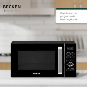 Four à micro-ondes - Avec grill - Fonction de décongélation - Minuterie jusquà 90 minutes - Becken