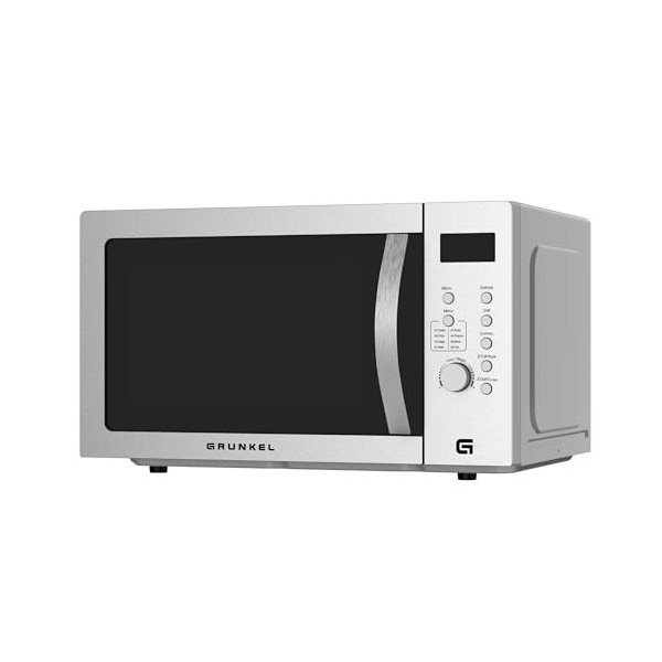 Grunkel - Digital microwave with grill and oven with 30 litre capacity made of stainless steel and 900 W. 5 power settings an