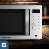 Grunkel - Digital microwave with grill and oven with 30 litre capacity made of stainless steel and 900 W. 5 power settings an