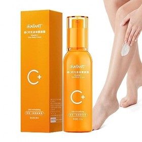 Lotion éclaircissante pour le corps, 100 ml de crème paresseuse nourrissante à la vitamine C pour la peau, Lotions corporelle