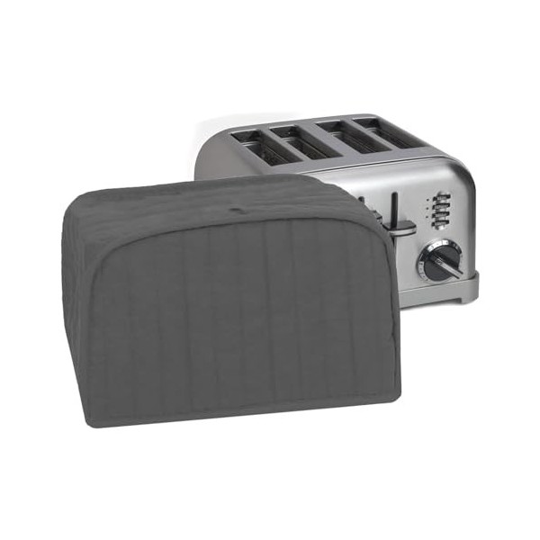 Nordic Pure MERV 10 Four AC plissé 14 x 36 x 1, Coton mélangé, Noir, 2-Slice Toaster Cover