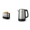 Philips HD9350 / 90 bouilloire 2200 watts, 1,7 litres, en acier inoxydable & HD2637/90 Grille-Pain avec Fente large Métal/n