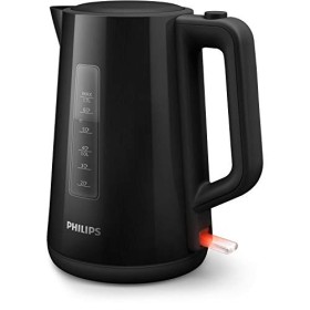 Philips HD9318/20 Bouilloire Plastique Noire 1,7 L, 2 200 W & HD2581/90 Grille-pain Daily Collection, 8 réglages, Access, réc