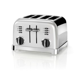 Cuisinart Grille-pain 4 tranches - Fentes larges, idéal pour le pain épais et les bagels - 6 niveaux de brunissage et décongé