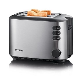 SEVERIN Grille-pain automatique 850 W, Toaster compact 2 fentes jusquà 2 tranches, Grille-pain électrique avec réglage du de