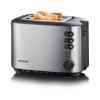 SEVERIN Grille-pain automatique 850 W, Toaster compact 2 fentes jusquà 2 tranches, Grille-pain électrique avec réglage du de
