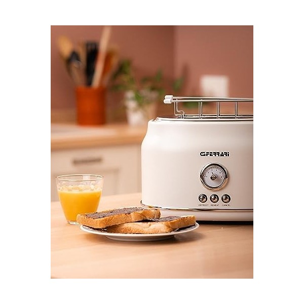 G3 Ferrari G10134-Artiste Grille-pain, 750 W, acier inoxydable, noir