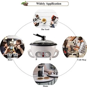 Torréfacteurs de café, Grille-pain électrique pour la maison, café en grain, cacahuète, noix de coco, châtaignes, grille-pain