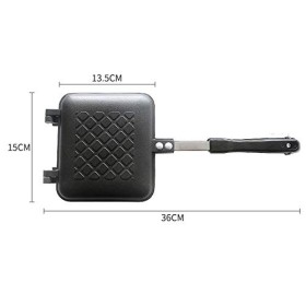 TAMUME Grille-pain à Surface Striée Grille-pain Antiadhésif avec Poignée Robuste, Machine à Sandwich Toastie Adaptée à Utilis