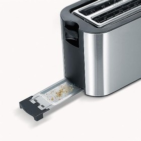 SEVERIN Grille-pain automatique 1400 W, Toaster compact 2 fentes jusquà 4 tranches, Grille-pain électrique avec réglage du d