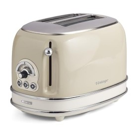 Ariete Grille-Pain 2 Tranches Vintage 155, Grille-Pain 6 Niveaux de Grillage, Éjection Automatique, Fonction Décongélation, T