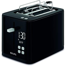 Toaster Smartn Light Krups KH641810 | Grille à deux tranches | Affichage numérique | 7 niveaux de brunissage | Ramasse-miett