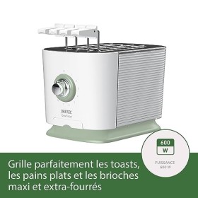 Imetec GranToast,Grille-Pain 2 Fentes Extra-Larges et Pinces Ouvrantes pour Pain Grillé Très Épais, 10 Niveaux de Brunissemen