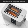LEBENLANG Toaster grille pain Inox 2 fentes longues - Écran tactile LED & 7 modes I 850W Grille-pains tactile I Grille-pain l