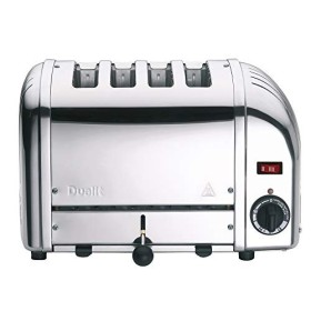 Dualit Toaster Grille Pain 4 Tranches Classic Vario - Grille Pain Inox Fabriqué au Royaume-Uni - Éléments ProHeat® Exclusifs 