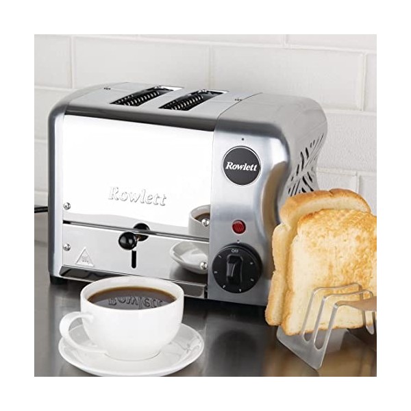 Rowlett Esprit 2 Slot Toaster Chrome with Elements & Sandwich Cage
