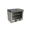 L2G - Toaster Professionnel 1700W - Acier Inoxydable - Deux Niveaux - Résistances Quartz - Minuterie 30 Minutes - Tiroir Coll