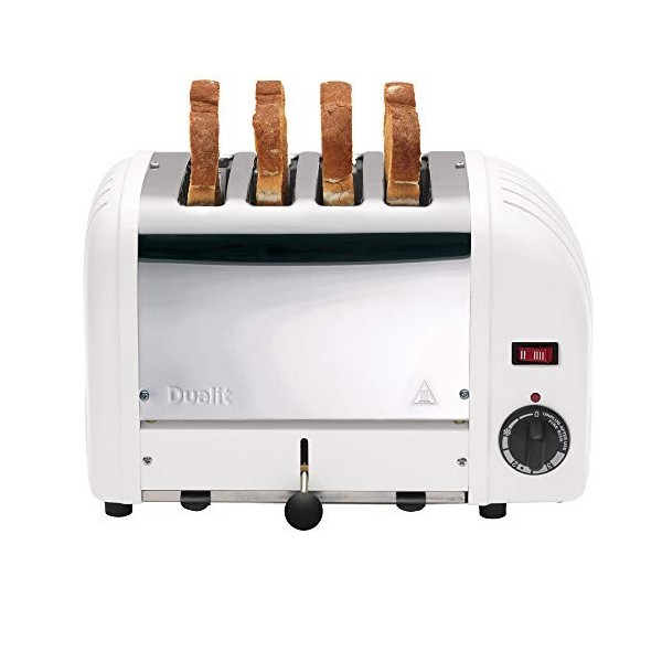 Grille Pain Professionnel Blanc - 4 Tranches - Dualit -