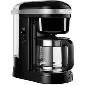KitchenAid 5KCM1208EOB Machine à café, Noir Onyx & Petit déjeuner Grille-pain 5KMT221EOB Noir Onyx