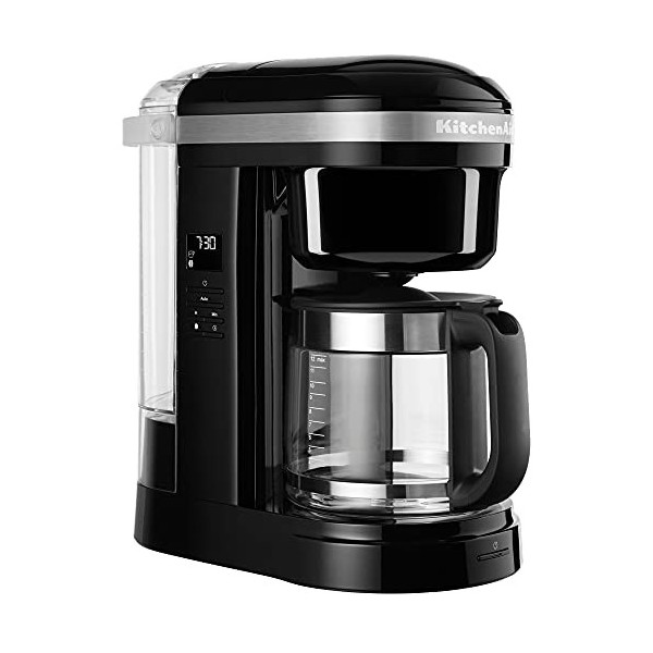 KitchenAid 5KCM1208EOB Machine à café, Noir Onyx & Petit déjeuner Grille-pain 5KMT221EOB Noir Onyx