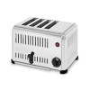 vertes Grille Pain Toaster Professionnel pour 4 Tranches Acier Inoxydable, 2300W, 230V, Minuterie jusquà 5 Minutes, Tiroir 