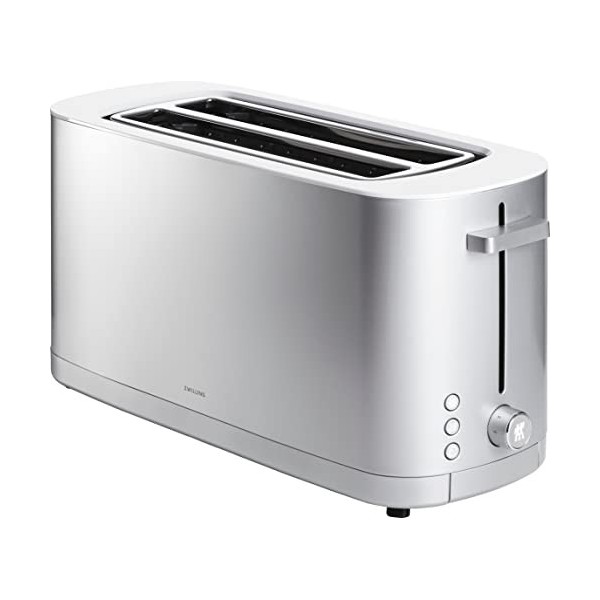 ZWILLING ENFINIGY Grille-pain avec Chauffe Viennoiserie, 3 fonctions, 7 Degrés de Brunissement, Fonction d’Arrêt, 2 Tranches,