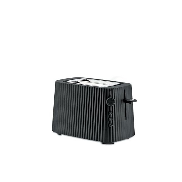 Alessi Plissé MDL08 R - Grille-Pain Design, Six Niveaux de Dorure, en Résine Thermoplastique, Fiche Européenne 850 W, Rouge