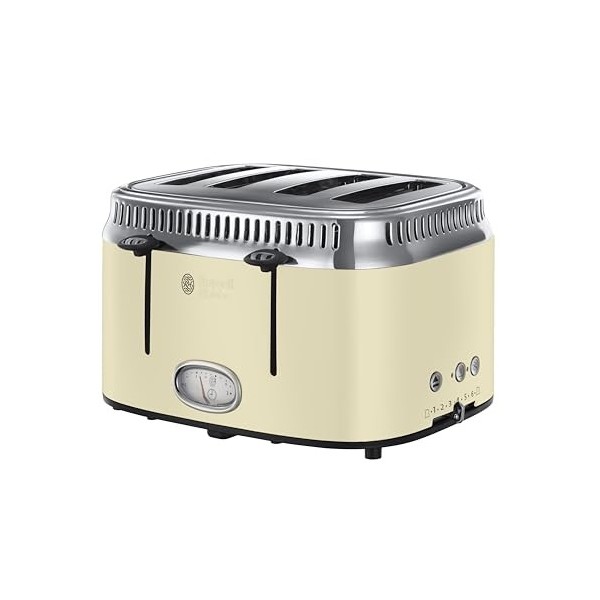 RUSSELL HOBBS Retro 21692 Grille-pain 4 tranches Crème