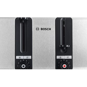 Bosch TAT7S45 Grille-pain à 4 fentes avec arrêt automatique avec fonction décongélation, idéal pour 4 tranches de toast, larg