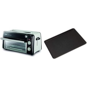 Tefal Toast n Grill TL6008 | Grille-pain et mini-four 2 en 1 | Très économe en énergie et rapide & Perfectbake Plaque A Pâti