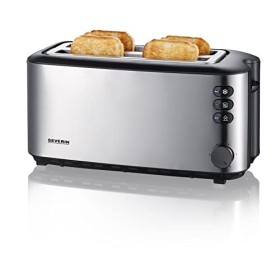 SEVERIN Grille-pain automatique 1 400 W, Toaster compact 2 fentes jusquà 4 tranches, Grille-pain électrique avec réglage du 