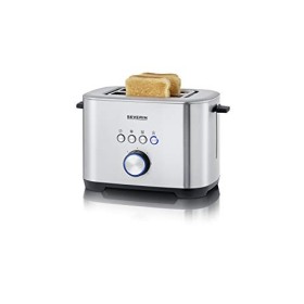 SEVERIN Grille-pain automatique 1 400 W, Toaster compact 2 fentes jusquà 4 tranches, Grille-pain électrique avec réglage du 