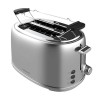 Cecotec Toast&Taste 1000 Retro Double Green 2-Slice Toaster. 980 W, 2 Wide and Short Slots of 3.8 cm, Stainless Steel, Upper 