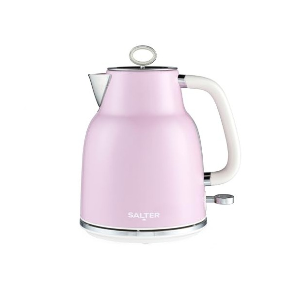 Salter Grille-Pain Rétro 4 Tranches – Fentes Larges, 6 Niveaux de Brunissage, Fonctions Décongélation, Réchauffage, Annulatio