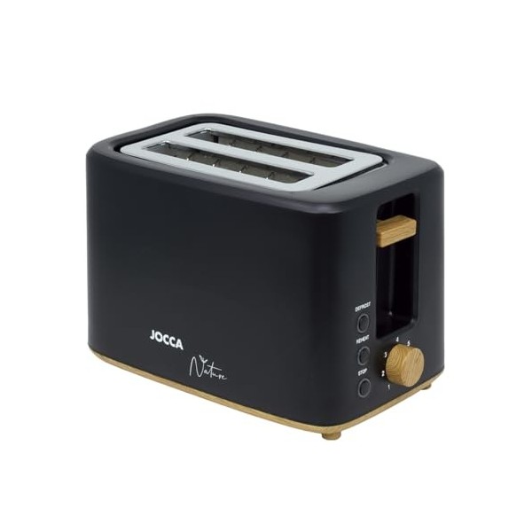 JOCCA Grille-Pain 2 Tranches Sweet Pink Line, Toaster, 7 Niveaux de Grillage, Fonctions Décongélation, Réchauffage et Annulat