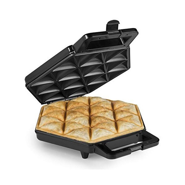 Princesse Samosa et machine à snacks - 24,5 cm x 19 cm - 10 snacks par session - Protection contre la surchauffe - Convient p