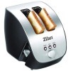 Zilan Grille Pain Inox, grille-pain 1000W - 2 Large Fente Toaster - 6 niveaux de brunissage avec Fonctions de Décongelation, 