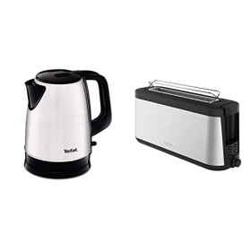 Tefal Grille-pain à fente longue Element TL4308 | 7 niveaux de brunissage | 1000 watts | Fixation intégrée pour rouleaux | De