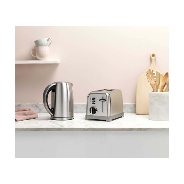 Cuisinart Grille-pain 2 tranches - Fentes larges, idéal pour le pain épais et les bagels - 6 niveaux de brunissage et décongé