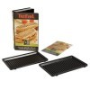 Tefal Coffret Snack Collection de 2 plaques grill-panini + livre de recettes XA800312 & Coffret Snack Collection de 2 plaques