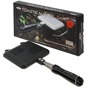 NGT Pêche Carpe Camping Croque-Monsieur/Toasté Sandwich Maker avec Poignée en Noir