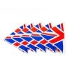 Lot de 25 serviettes de table Motif Union Jack Grande-Bretagne 33 x 33 cm