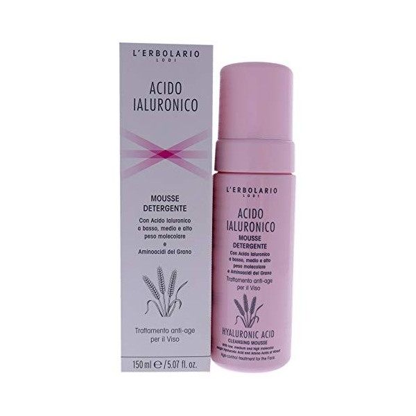 L erbolario Acide Hyaluronique Nettoyage Mousse, 1er Pack 1 x 150 ml 